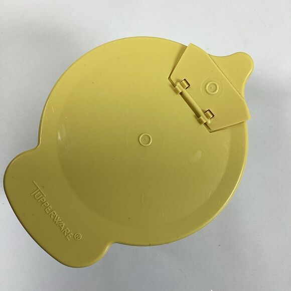 Vintage Tupperware Sugar Creamer Container Set Harvest Gold USA 574 577 - Picture 10 of 13